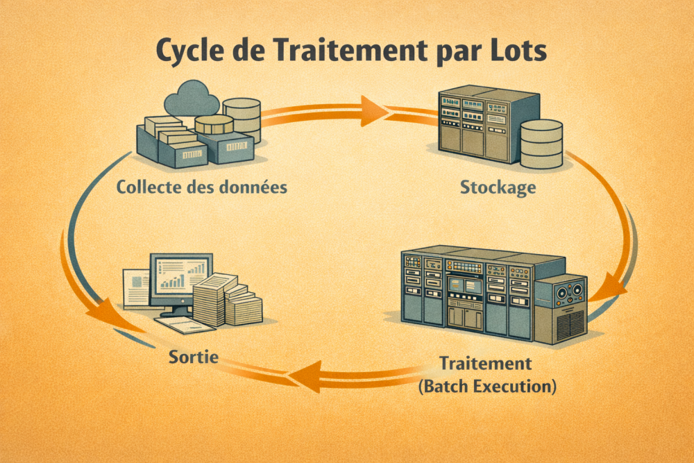 Le traitement par lots (ou batch processing en anglais)