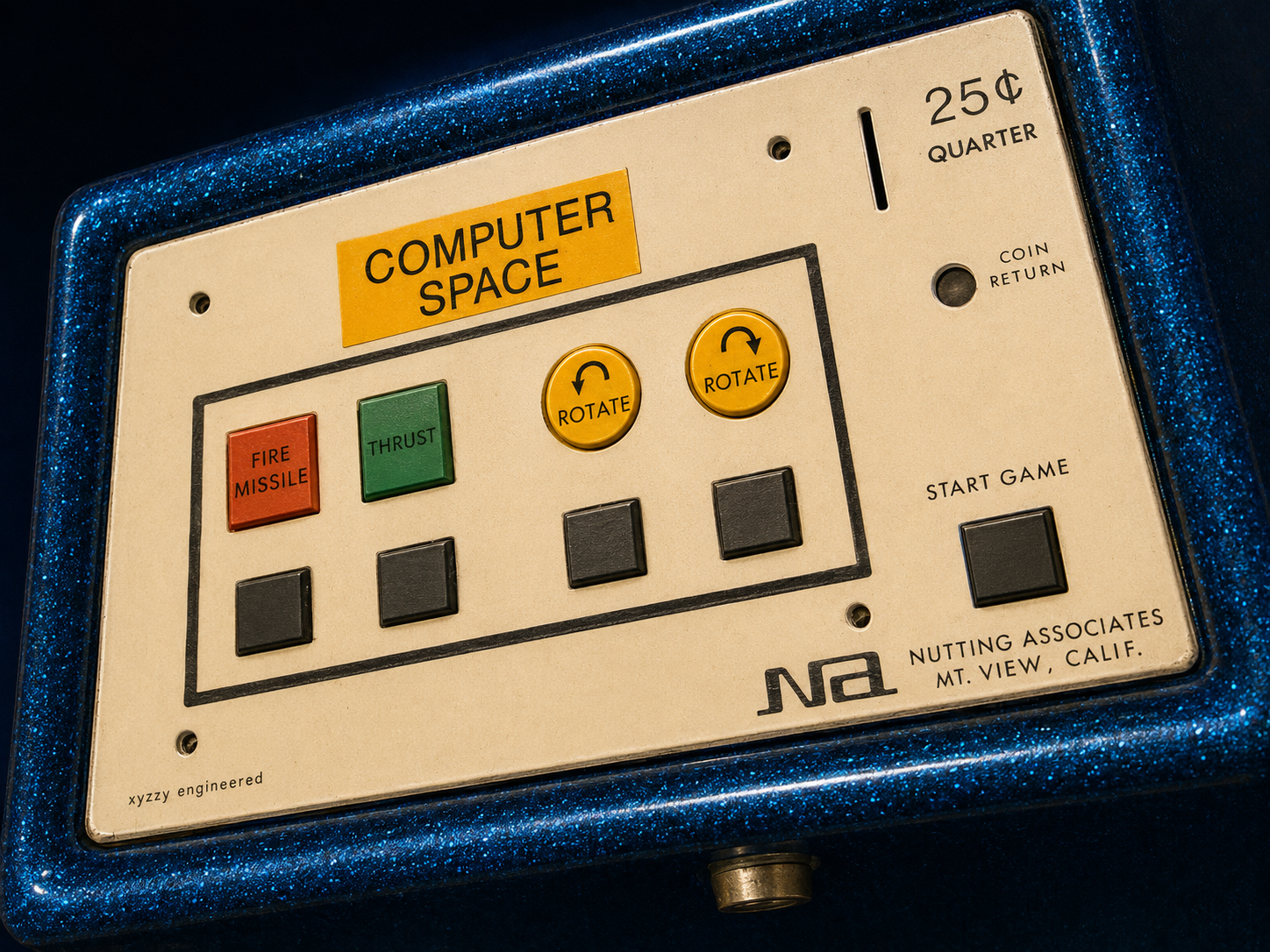 Commandes de la borne Computer Space