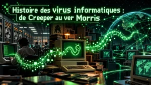 Histoire des virus informatiques : de Creeper au ver Morris