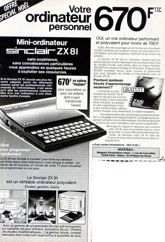 zx sinclair 1982